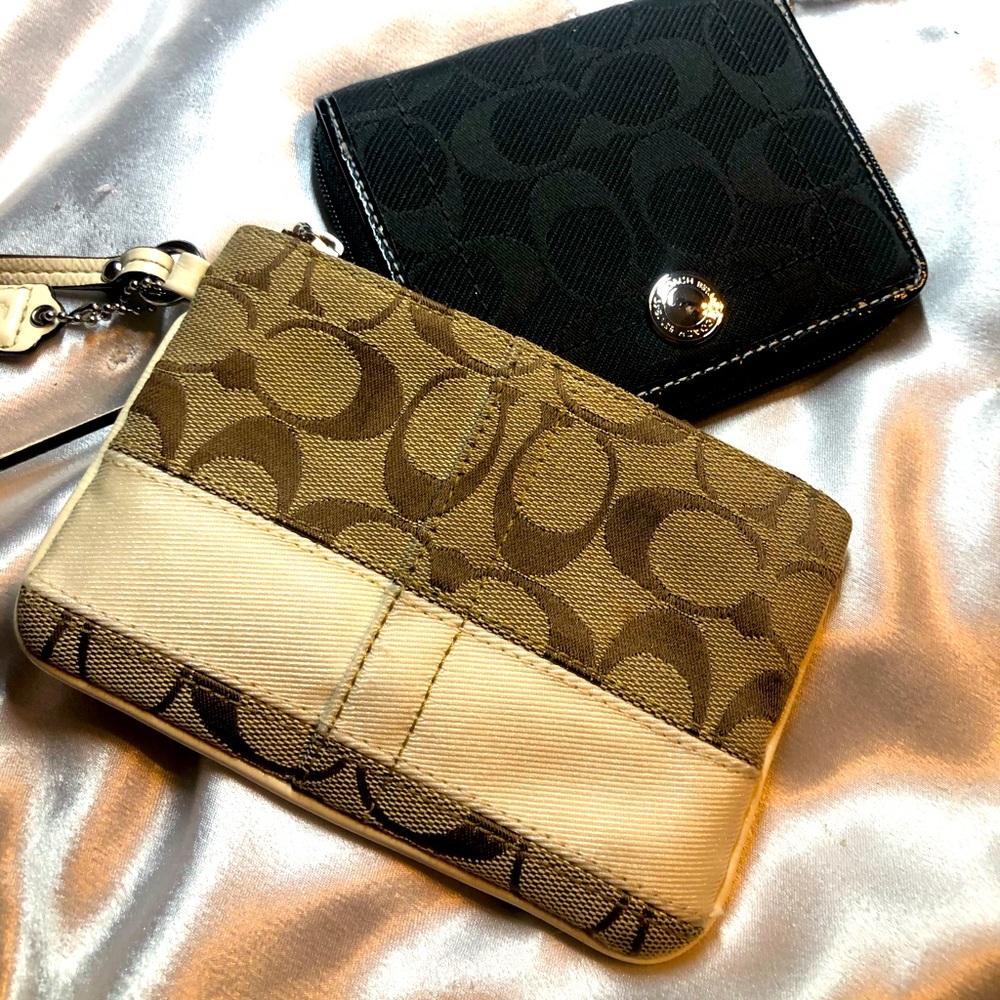 Authentic COACH wristlet set